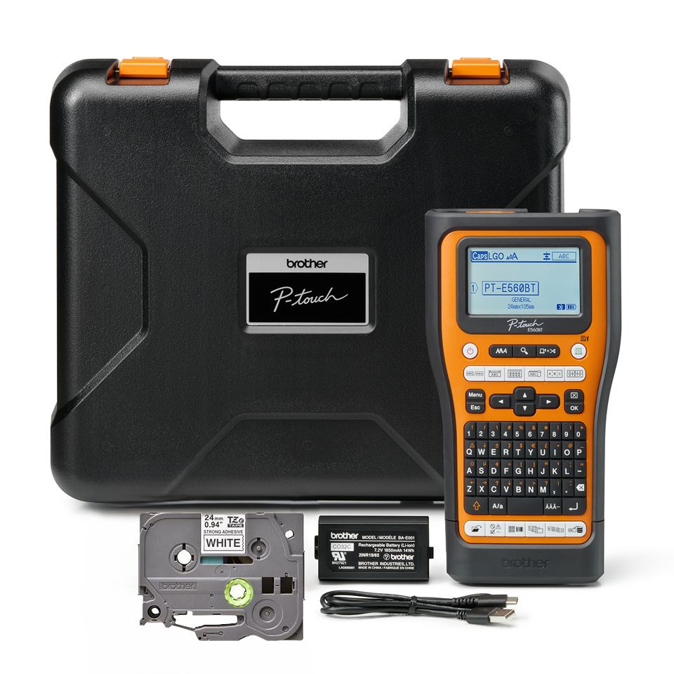 Brother PTE560BTVP 工業標籤機 PT-E560BTVP Industrial Label Printer (Bluetooth & iOS/Android Mobile Apps) (3.5~24mm) - Young Vision (HK) Limited