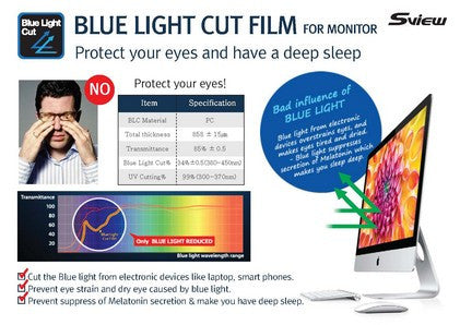 S-View SPFAG2-13.3 抗藍光螢幕防窺片 (270x24mm) Privacy Filter with Blue light cut for 13.3" Notebooks (4:3) - Young Vision - www.yv.com.hk