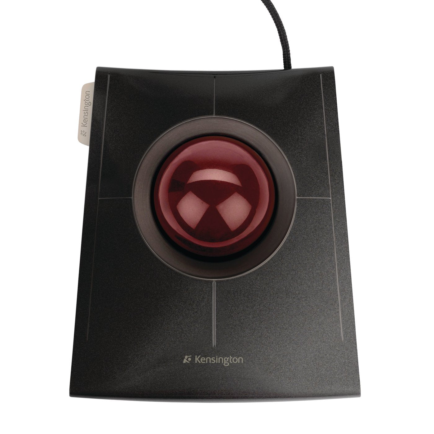 Kensington K72327 SlimBlade - Wired Ergonomic TrackBall Mouse for PC, Mac and Windows with Scroll Ring, Ambidextrous Design and Optical Tracking - Red