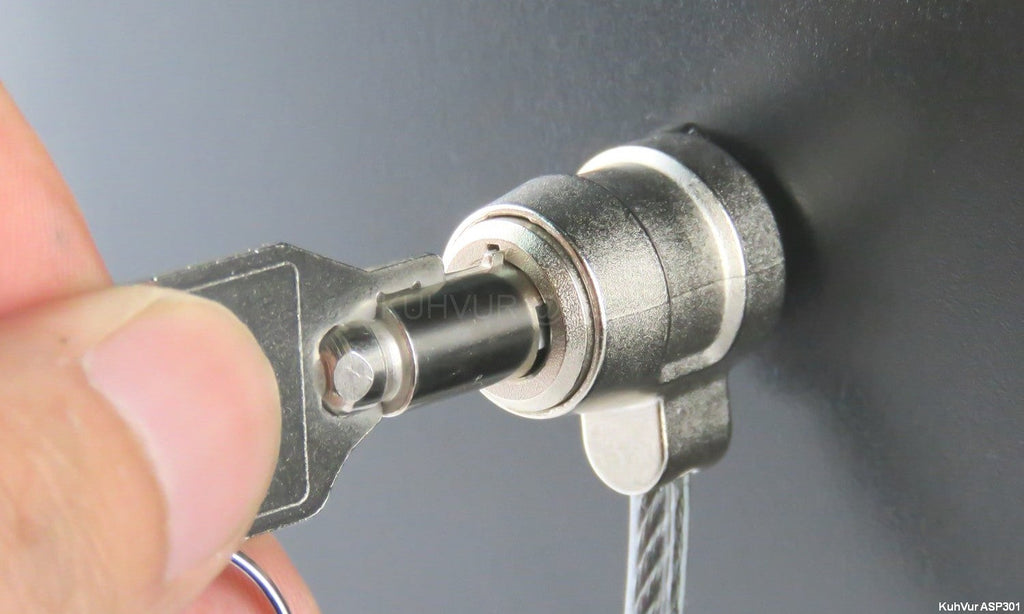 Sa System Lock KUHVUR ASP321-SA Laptop Computer Cable Lock | 2M Steel Cable | Keyed