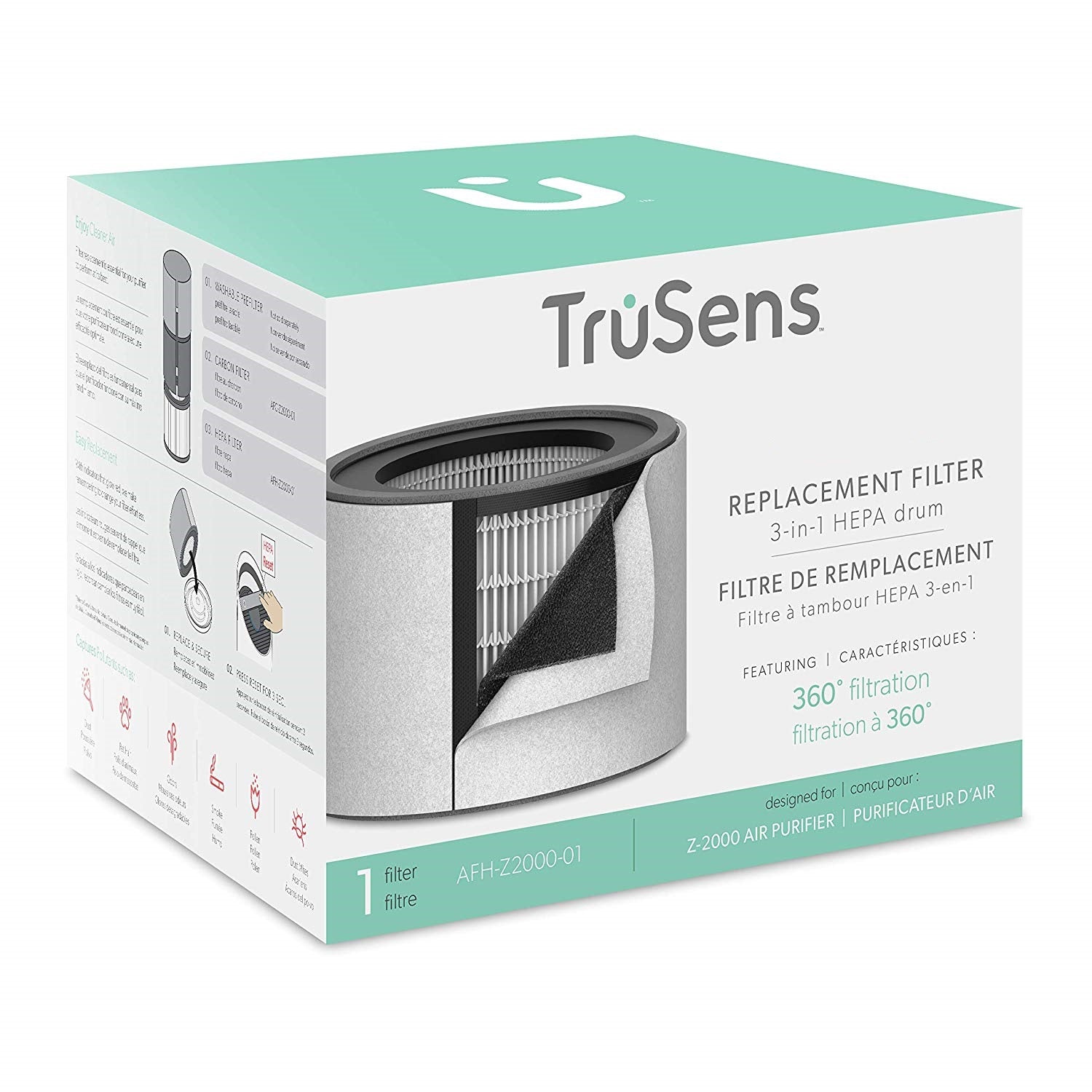 紫外光消毒殺菌空氣淨化機TruSens Z-2000 Air Purifier (375sq