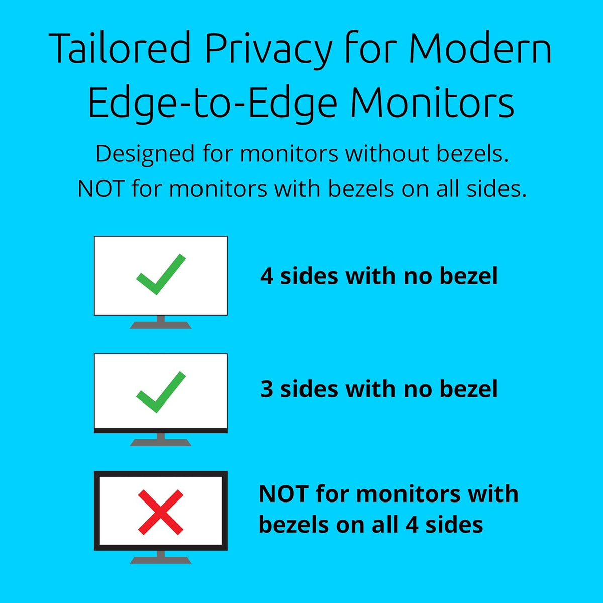 Kensington K55433WW Edge-to-Edge Privacy Screen Filter for Monitors 43" (16:9)