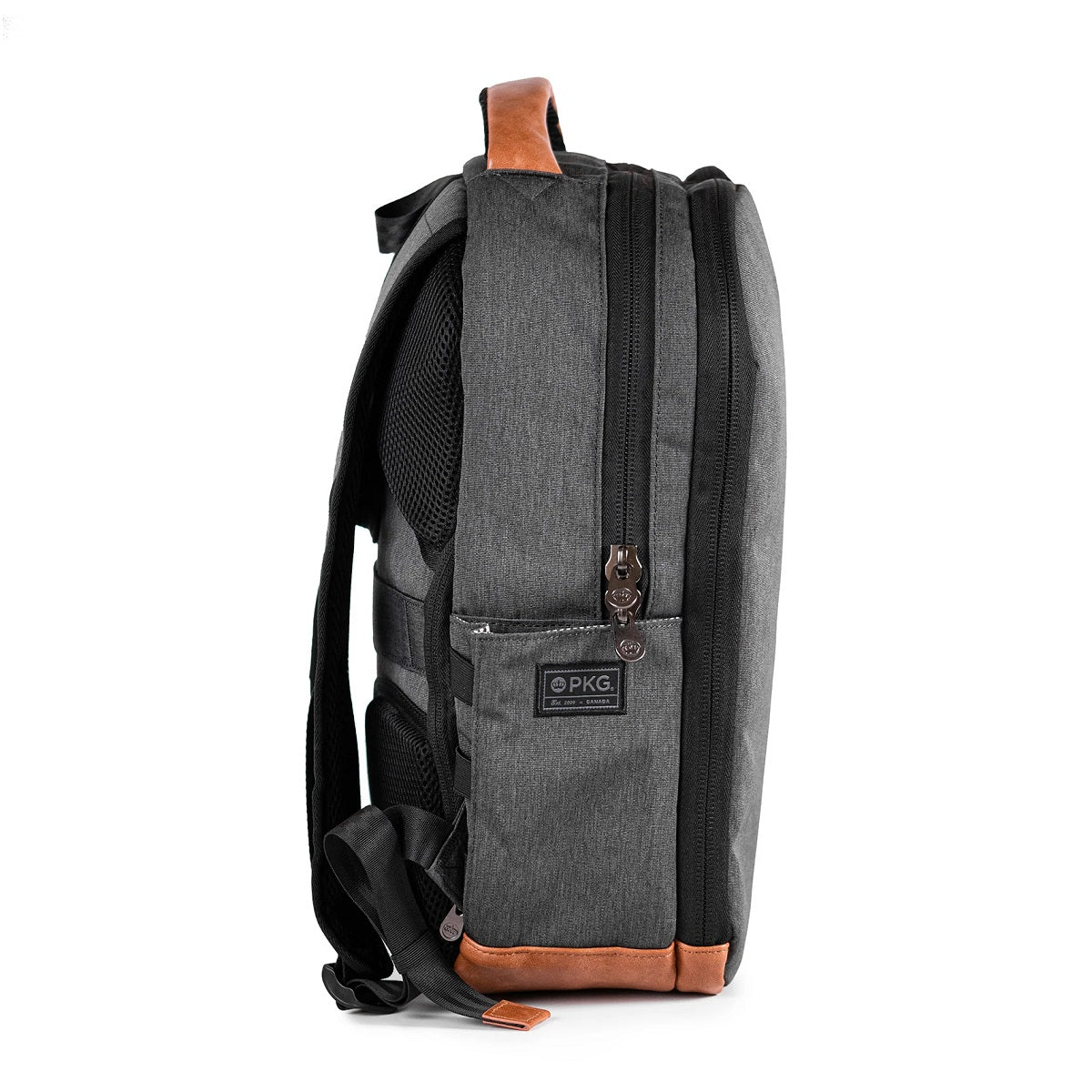 PKG_DURHAM_commuter_backpack_grey_tan_side_pocket.jpg