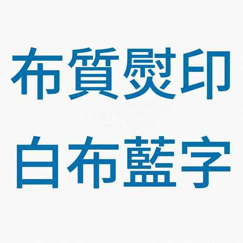 Brother TZeFA3 (12mm x 3M) Blue on White Iron-On Fabric Tape TZe-FA3 白布藍字 布質熨印標籤帶
