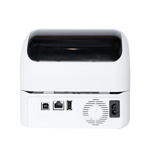 Brohter QL-1110NWB Label printer with a black top lid, rear ports including Ethernet, USB-A & USB-B, and power.