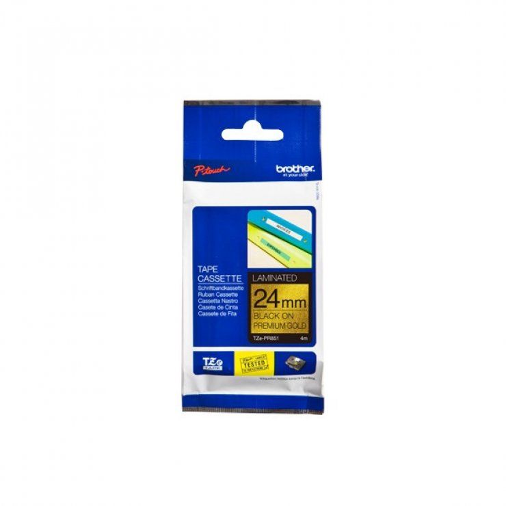 Brother TZe 24mm P-touch Genuine Laminated Label Tapes 原廠標籤帶(已過膠) - Young Vision (HK) Limited