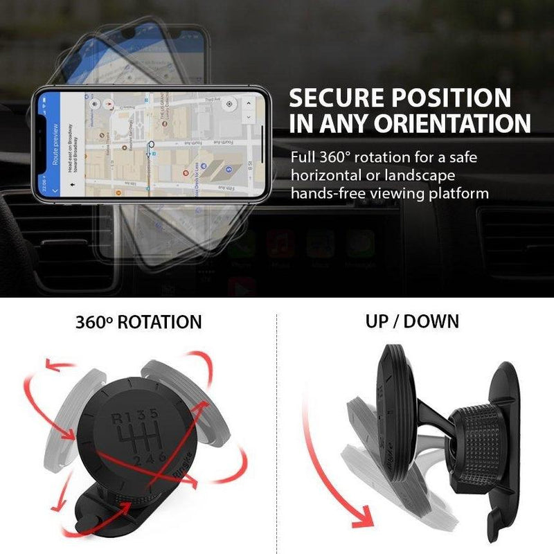 RINGKE Universal Gear Car Mount for Smartphones