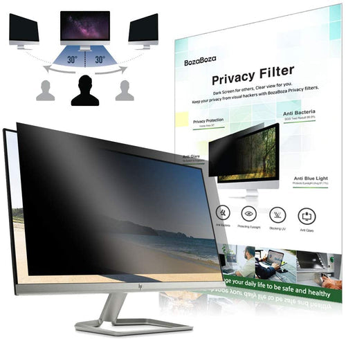 BOZABOZA PB17 (338 x 271mm) 17" Privacy Screen Filter with 81% Blue light cut | Anti-UV | 99.9% Anti-Bacteria | Anti-Glare for 17" LCD/LED Monitors (5:4) 螢幕防窺片[抗藍光/抗菌/韓國製]