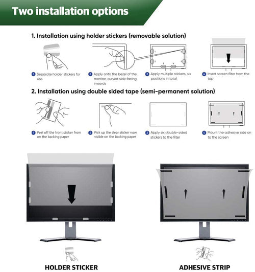 BOZABOZA PB21W (452.8 x 283.2mm) 21W Privacy Screen Filter with 81% Blue light cut | Anti-UV | 99.9% Anti-Bacteria | Anti-Glare for 21" LCD/LED Monitors (16:10) 螢幕防窺片[抗藍光/抗菌/韓國製]