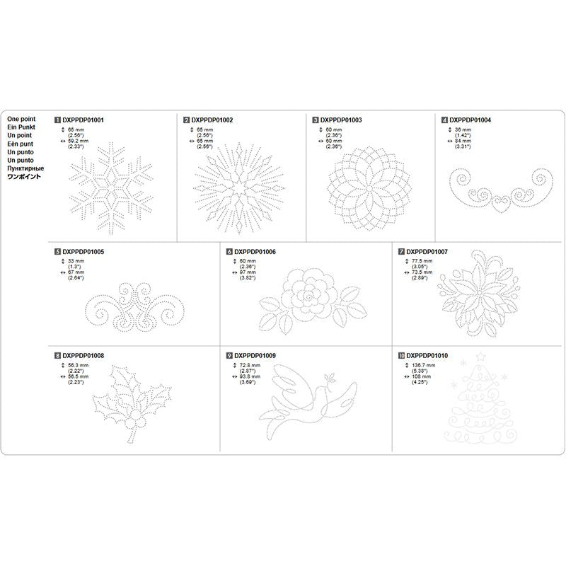 Brother Paper Piercing Kollektion - 30 Designs Für ScanNCut DX