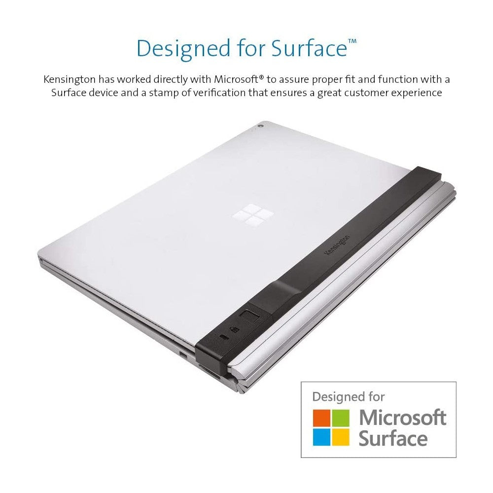 Kensington K64821WW Locking Bracket for 13.5" Surface Book 1, 2 & 3 with MicroSaver 2.0 keyed lock