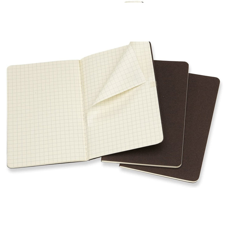 Moleskine Cahier Journal, Pocket, Square, Coffee Brown (3.5 x 5.5)