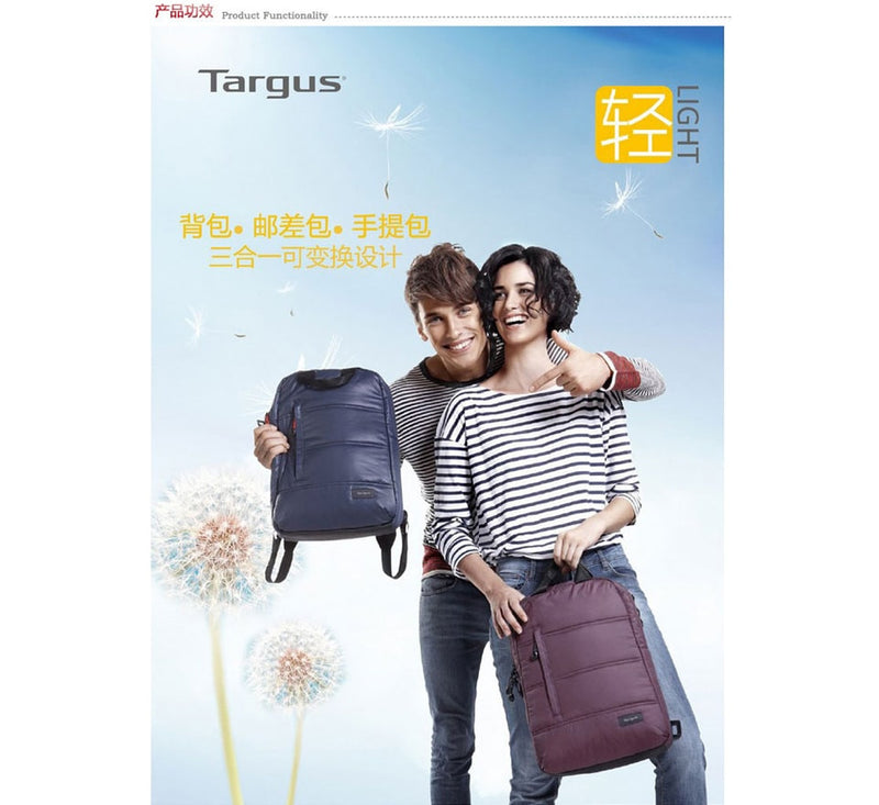 Targus  TSB77201AP	13"	 Crave™ II Convertible Backpack for MacBook® (Dark Maroon)