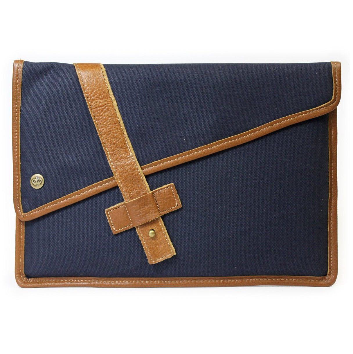 PKG RED CROWN Slim sleeve NAVY / TAN - DISTEXPRESS.HK